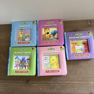 Sesame Street My First Manners Board Books 2009 Kids Early Learning Lot of 5